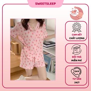 Bộ đồ ngủ nữ Sweetsleeep dạng bộ siêu xinh DN02