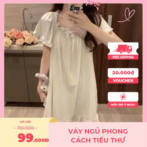 Váy ngủ phong cách tiểu thư SweetSleeep